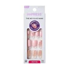 GEM Kiss impress Press-on Manicured Petite Nails 91917 This