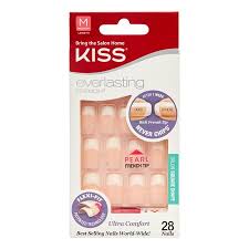 KISS Everlasting French False Nails, medium, 28 Ct, 55361