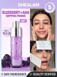 [6977382911061] SHEGLAM Good Grip Hydrating Primer - Blueberry + AHA big size