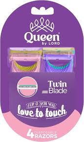 LORD موس حلاقة شفرتين 4 قطع QUEEN