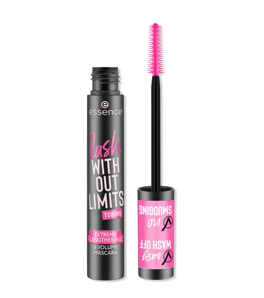 Essence Lash Without Limits Tubing Extreme Lengthening & Volume Mascara 04 Black Tubing