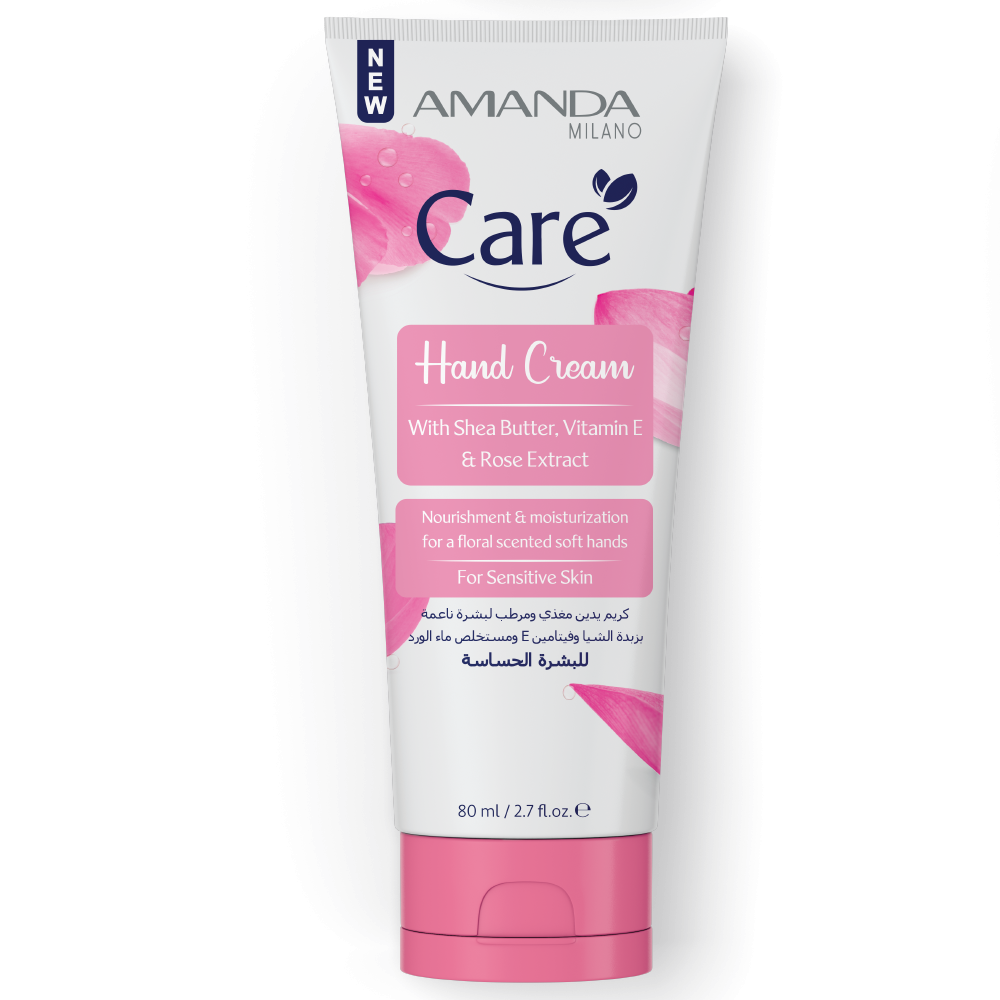 Amanda Hand Cream with Shea Butter, Vitamin E & Rose Extract 80ml