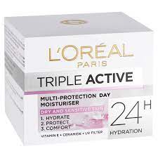 لوريال باريس كريم تريبل اكتيف هيدريشن 50مل L'Oreal Triple
