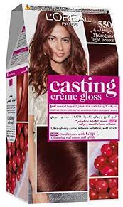 Loreal Hair Dye Casting Creme Gloss 550 Mahogany Light Brown