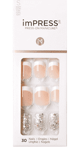 Kiss imPRESS Short KIM008C Time Slip 30 Nails