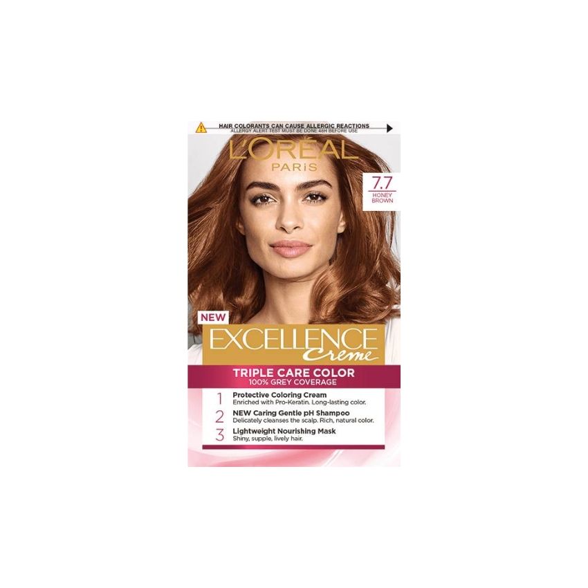 Loreal Hair Dye Excellence 7.7 Honey Brown