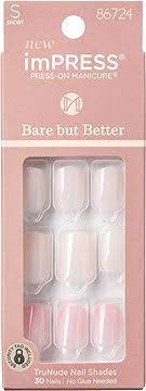 [731509867244] KISS imPRESS NAILS PRESS ON SHORT BBB IMB02C (7244)