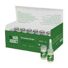 [6224010281202] THE HAIR ADDICT The Indian Recipe Oil For All Hair Types 20 Bottles 10 ml