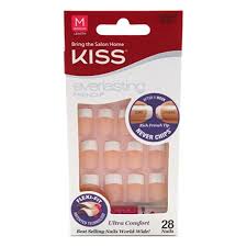 [731509532401] Kiss Everlasting French Nail Kit, Medium Length, 1 Ea