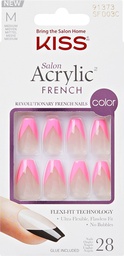 [731509913736] GEM Kiss Salon Acrylic French Revolutionary Nails, SF003