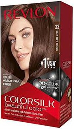 [309978695332] COLORSILK # 33 Dark Soft BRWN Size