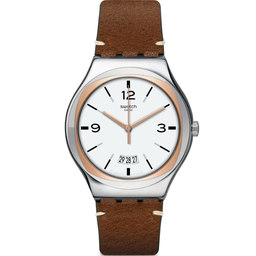 [7610522802803] SWATCH LEATHER DIAL YWS443