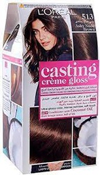 [3600521989722] Loreal Hair Dye Casting Creme Gloss 513 Ashy Nude Brown