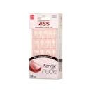 [731509642681] Kiss Salon Acrylic French Nude Medium Length KAN03C